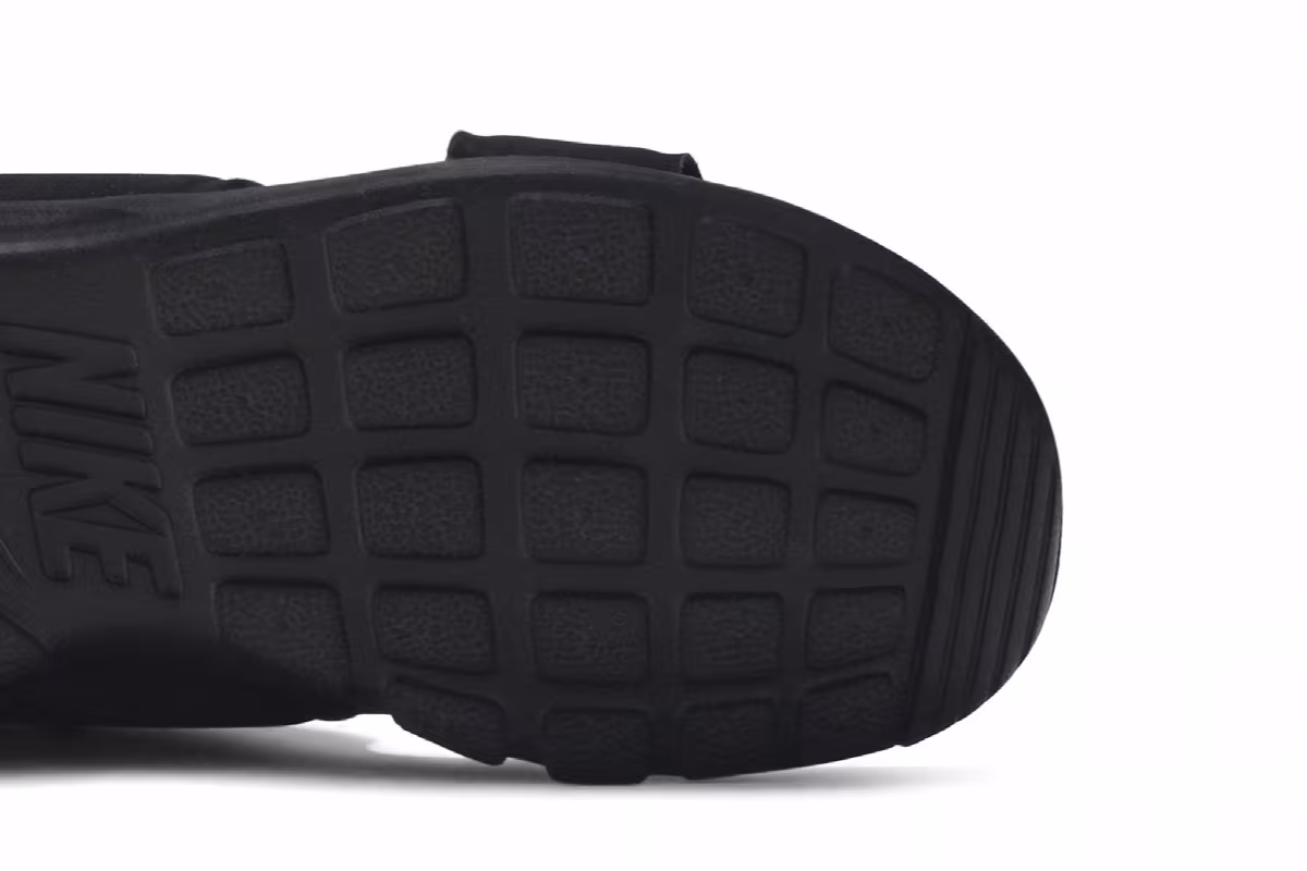 Nike Women's Tanjun Sandal Black White, view 6