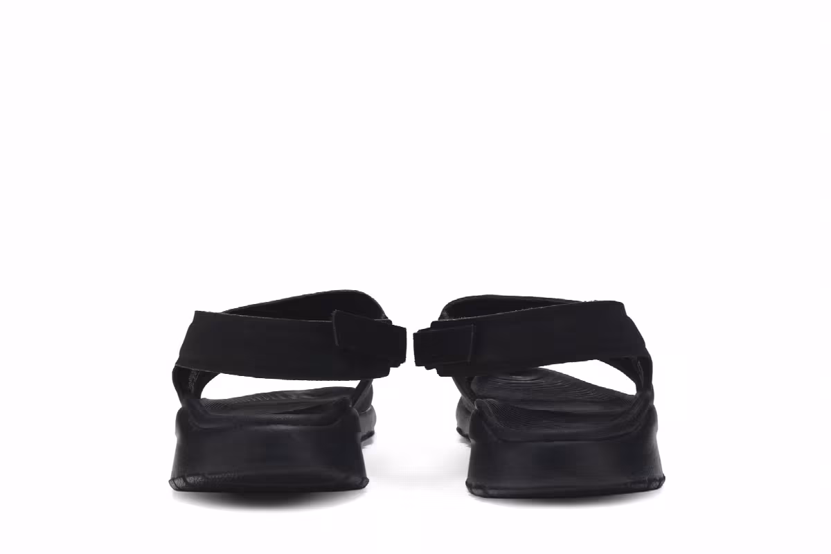 Nike Women's Tanjun Sandal Black White, view 7
