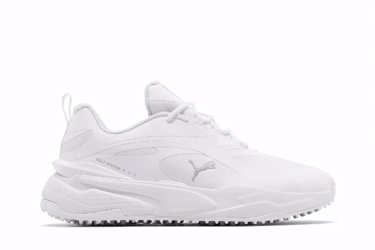 Puma Women's GS-Fast Golf White Grey, view 2