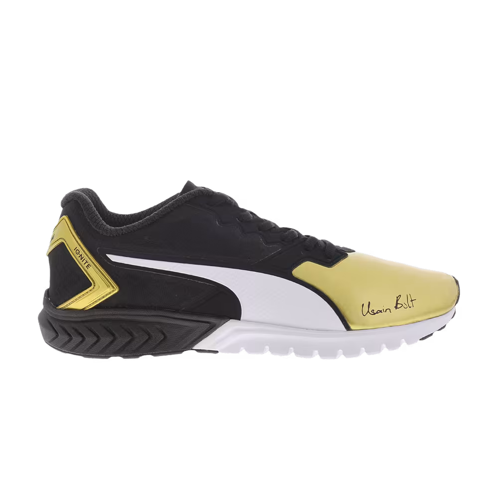 Puma Ignite Dual Bolt Black Gold