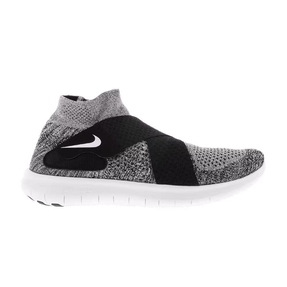 Nike Women's Free RN Motion Flyknit 2017 Black White