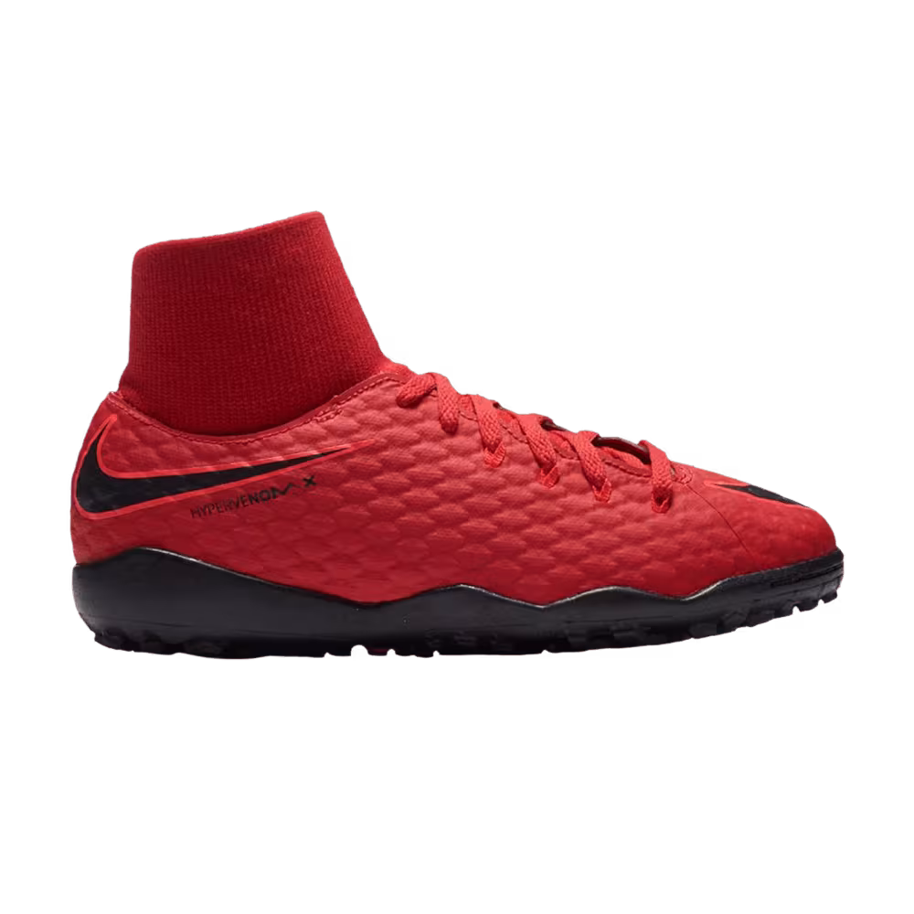 Nike Jr HypervenomX Phelon 3 DF TF GS University Red