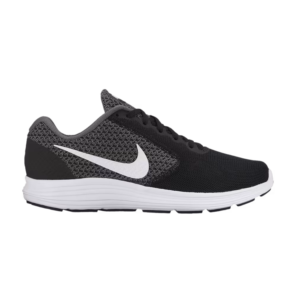 Nike Women's Revolution 3 Wide Dark Grey Black