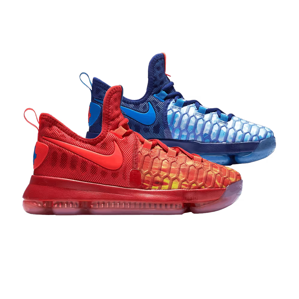 Nike Zoom KD 9 GS Fire and Ice