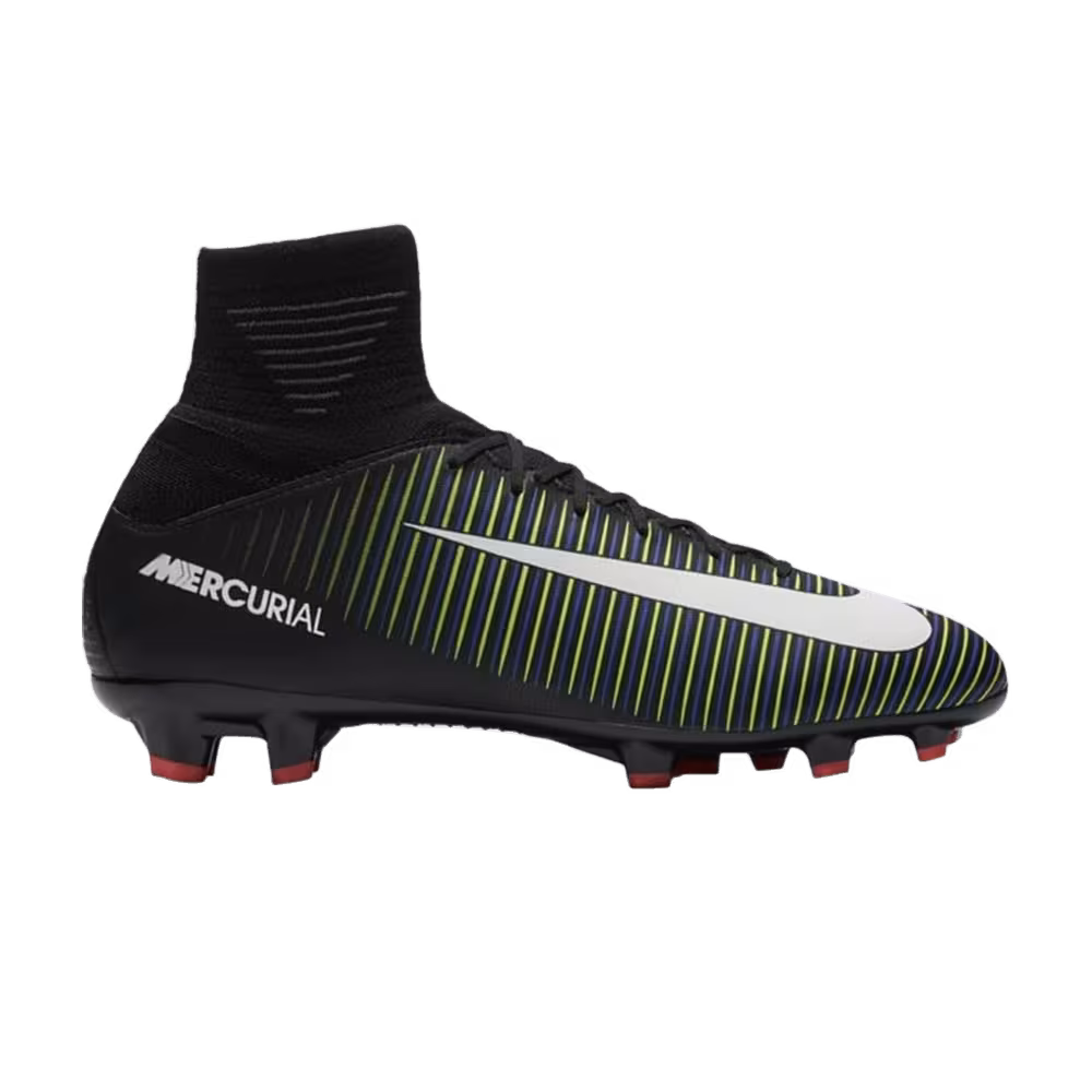 Nike Mercurial SuperFly 5 FG GS Black Electric Green