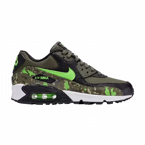 Nike Air Max 90 Premium Leather GS 'Green Strike Camo'