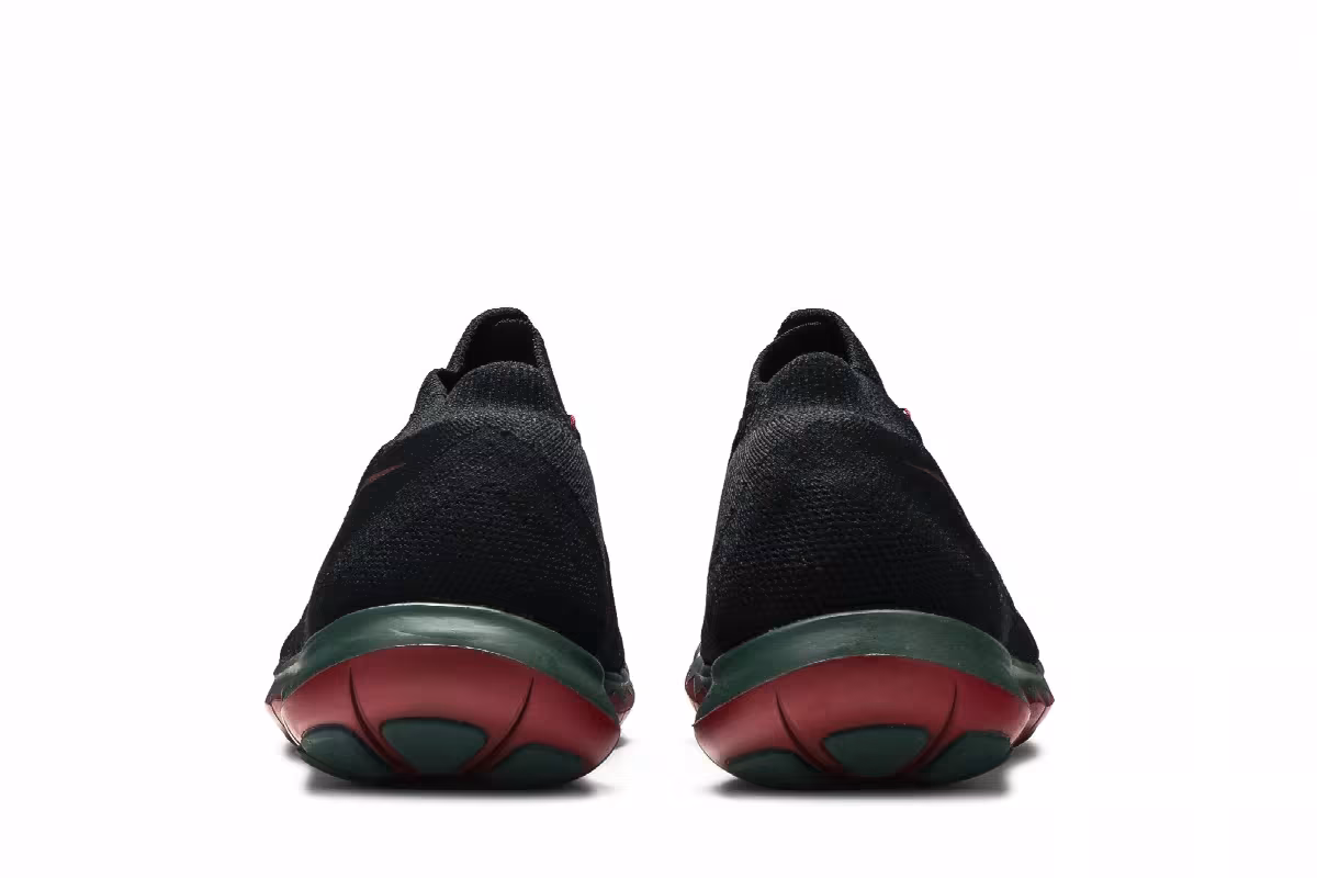 Undercover x Gyakusou x Nike Free 3.0 Flyknit Black Red Green, view 7