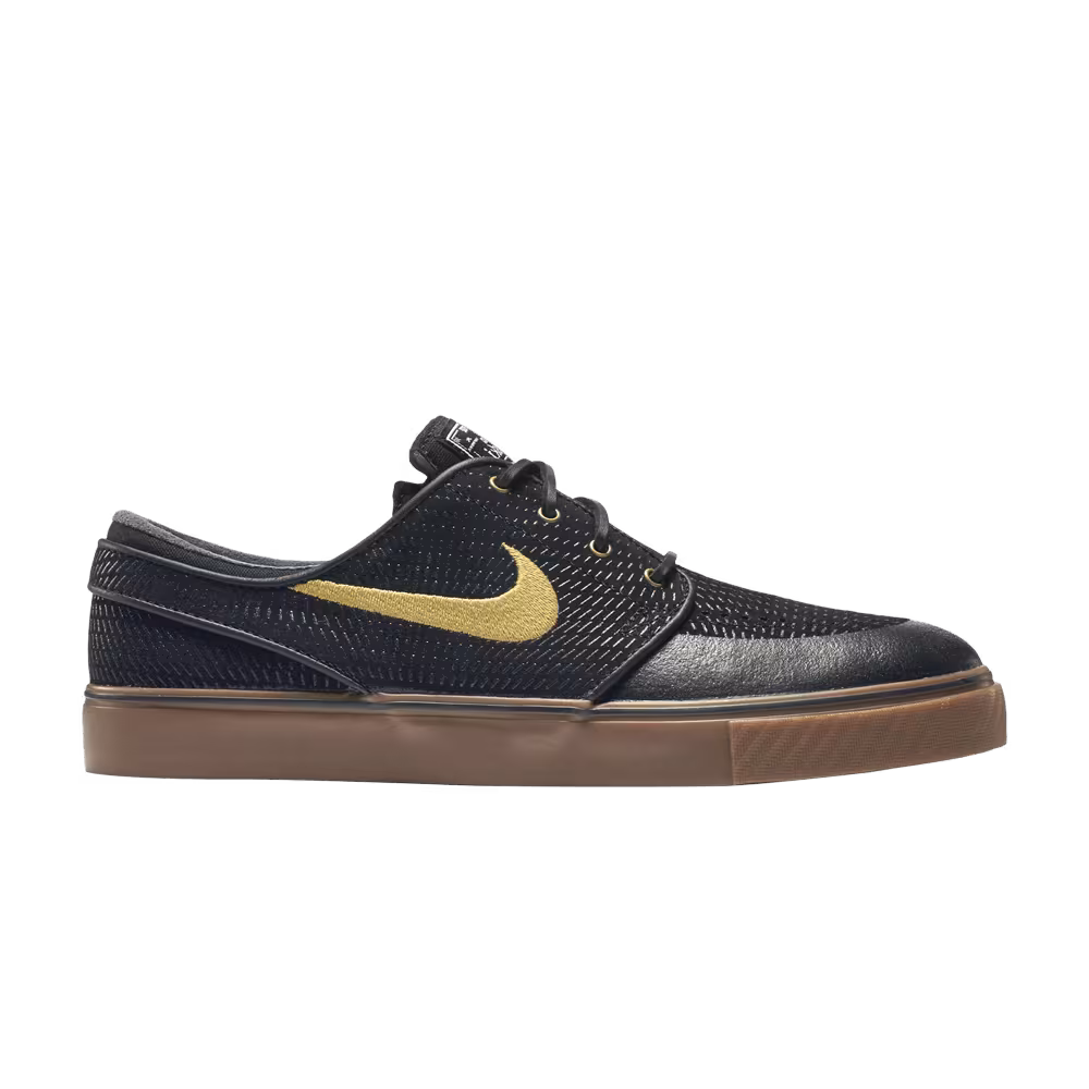 Nike Zoom Stefan Janoski Premium SE SB Black Metallic Gold Gum