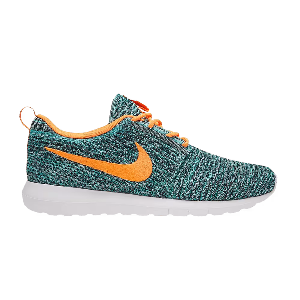 Nike Flyknit Rosherun Mineral Teal Total Orange