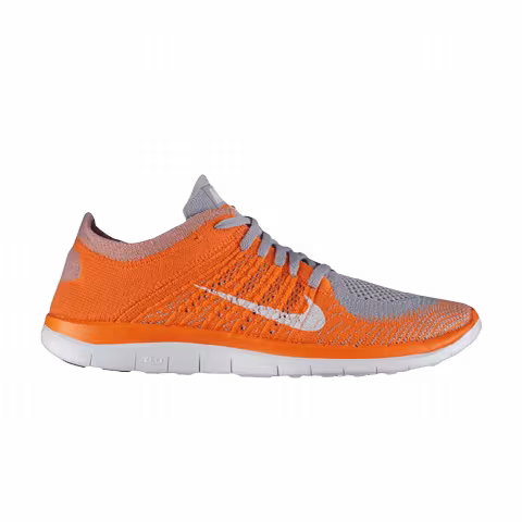 Nike Free 4.0 Flyknit 'Total Orange Wolf Grey'