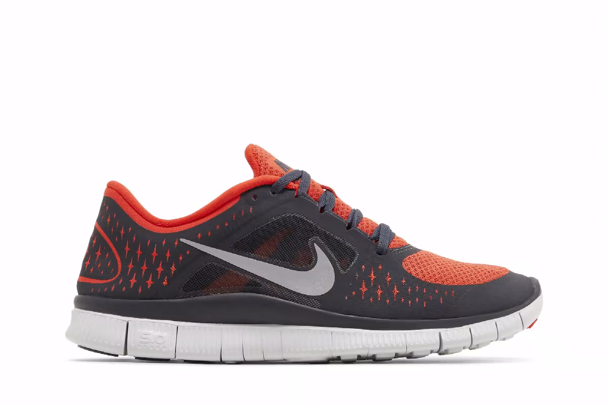 Nike Free Run+ 3 Anthracite Team Orange, view 2