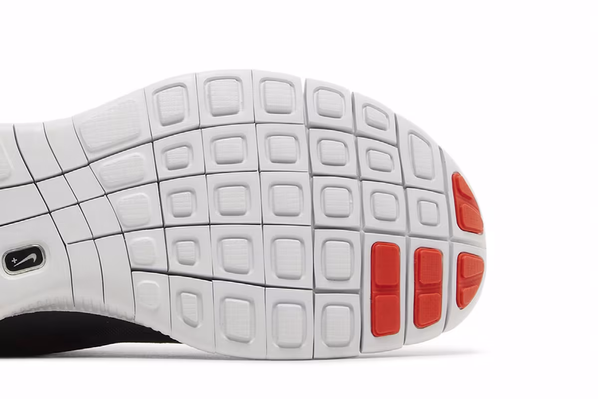 Nike Free Run+ 3 Anthracite Team Orange, view 6