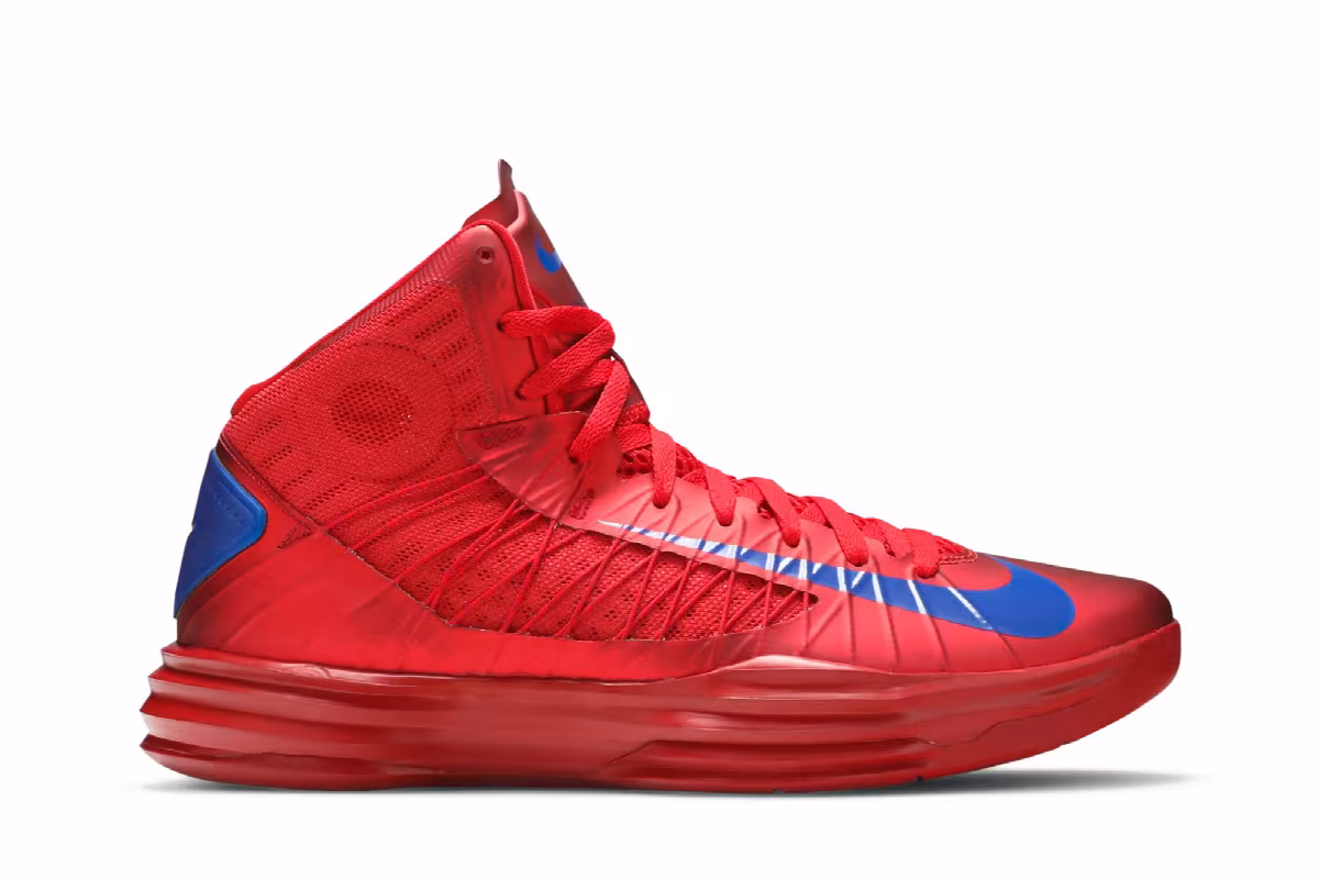 Nike Lunar Hyperdunk+ 2012 Puerto Rico Away, view 2