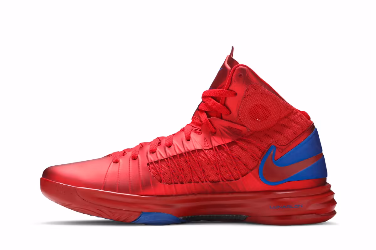 Nike Lunar Hyperdunk+ 2012 Puerto Rico Away, view 4