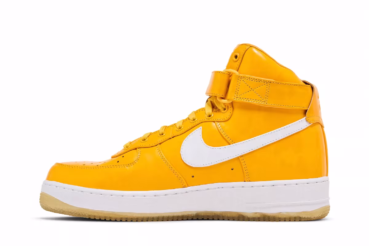 Nike Air Force 1 High Comfort Premium QS University Gold, view 4