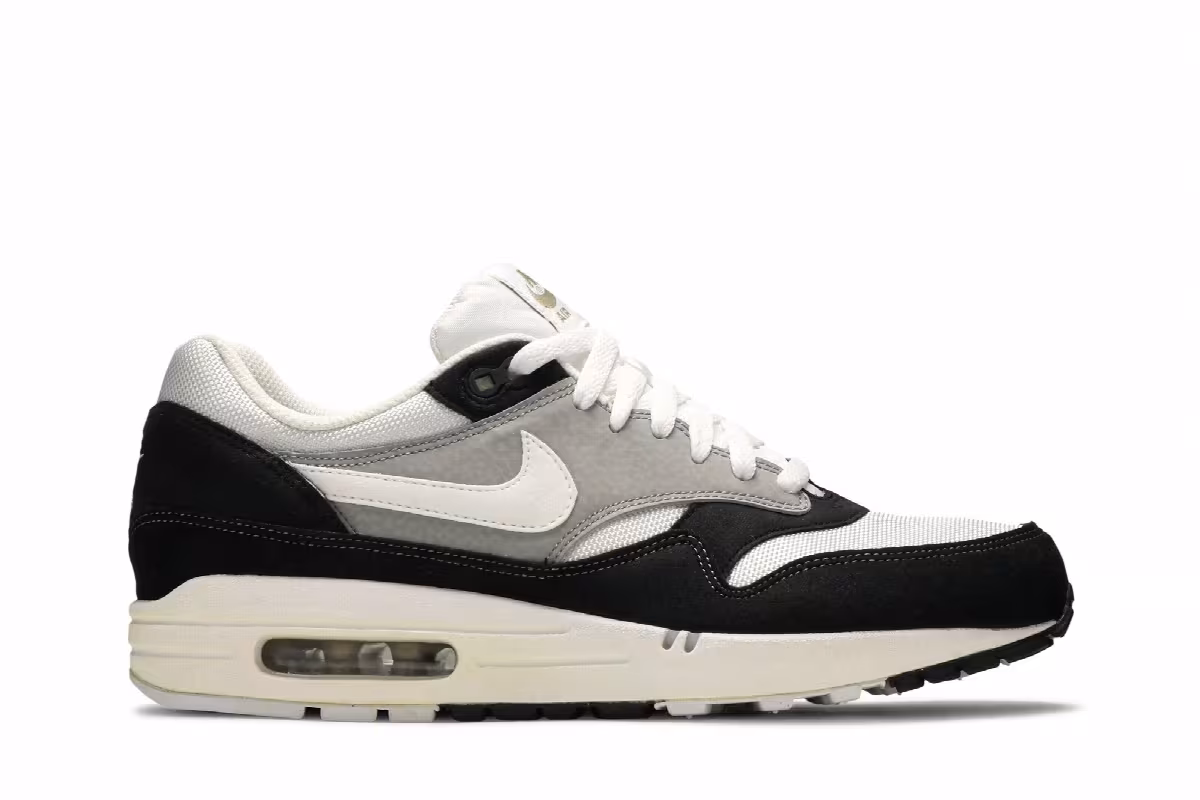 Nike Air Max 1 Black Grey Khaki, view 2