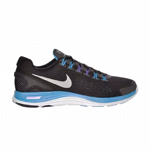 Nike Wmns LunarGlide+ 4 Premium 'Black Blue Glow'