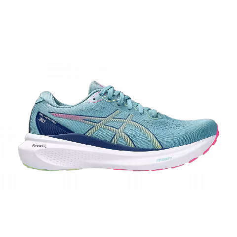 Asics Wmns Gel Kayano 30 Wide 'Gris Blue Lime Green'