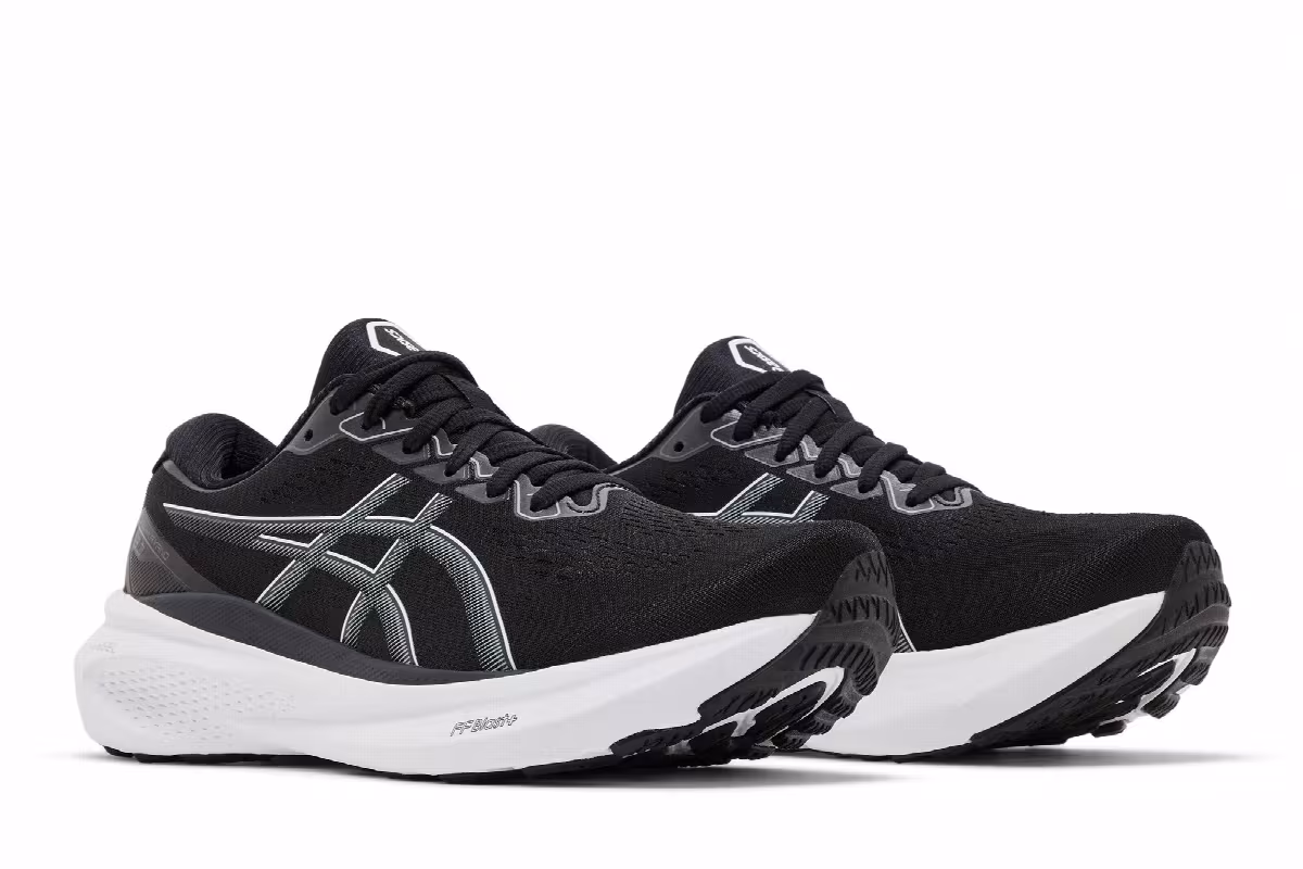 Asics Women's Gel Kayano 30 Wide Black Sheet Rock, view 9
