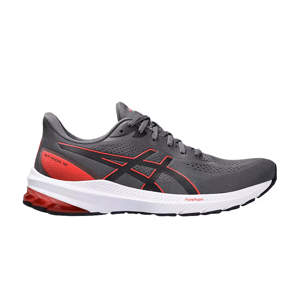 Asics GT 1000 12 Wide Carrier Grey True Red