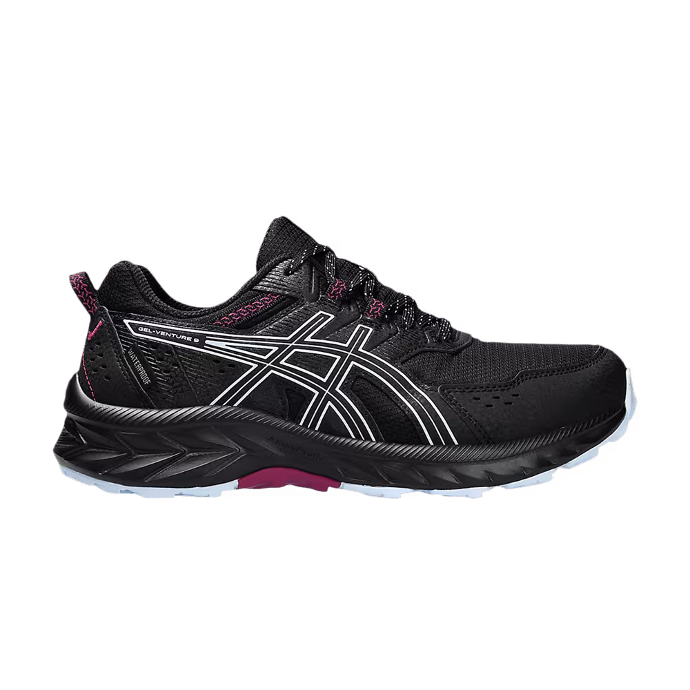 Asics Women's Gel Venture 9 Waterproof Black Light Blue