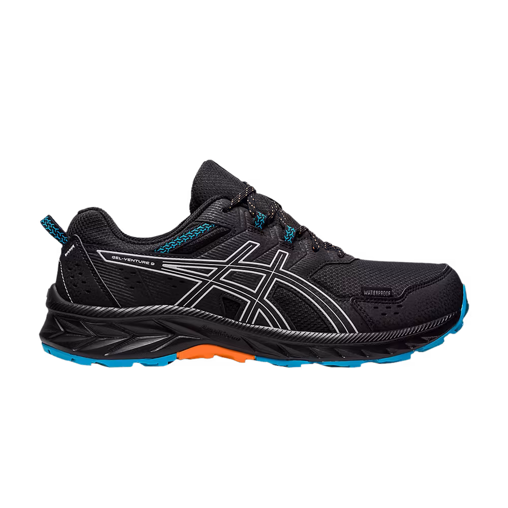 Asics Gel Venture 9 Waterproof Black Blue Peach