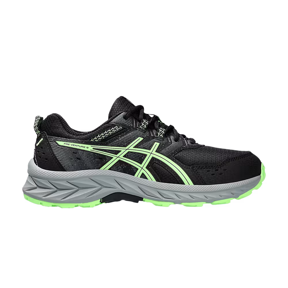 Asics Gel Venture 9 GS Black Illuminate Green