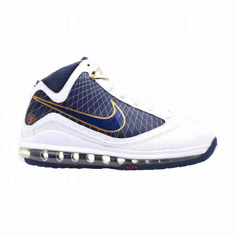 Nike Air Max Lebron 7 GS 'White Midnight Navy'