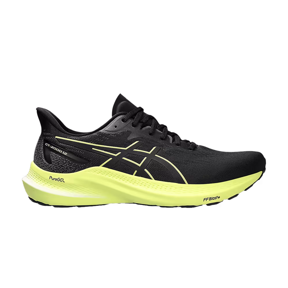 Asics GT 2000 12 Wide Black Glow Yellow