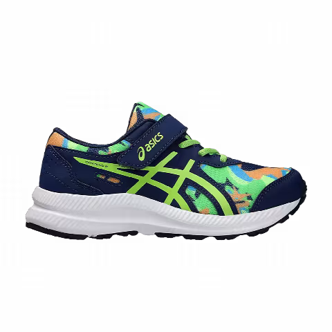 Asics Contend 8 PS 'Blue Expanse Electric Lime Camo'