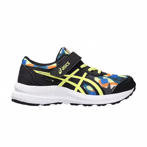 Asics Contend 8 PS 'Black Glow Yellow Camo'