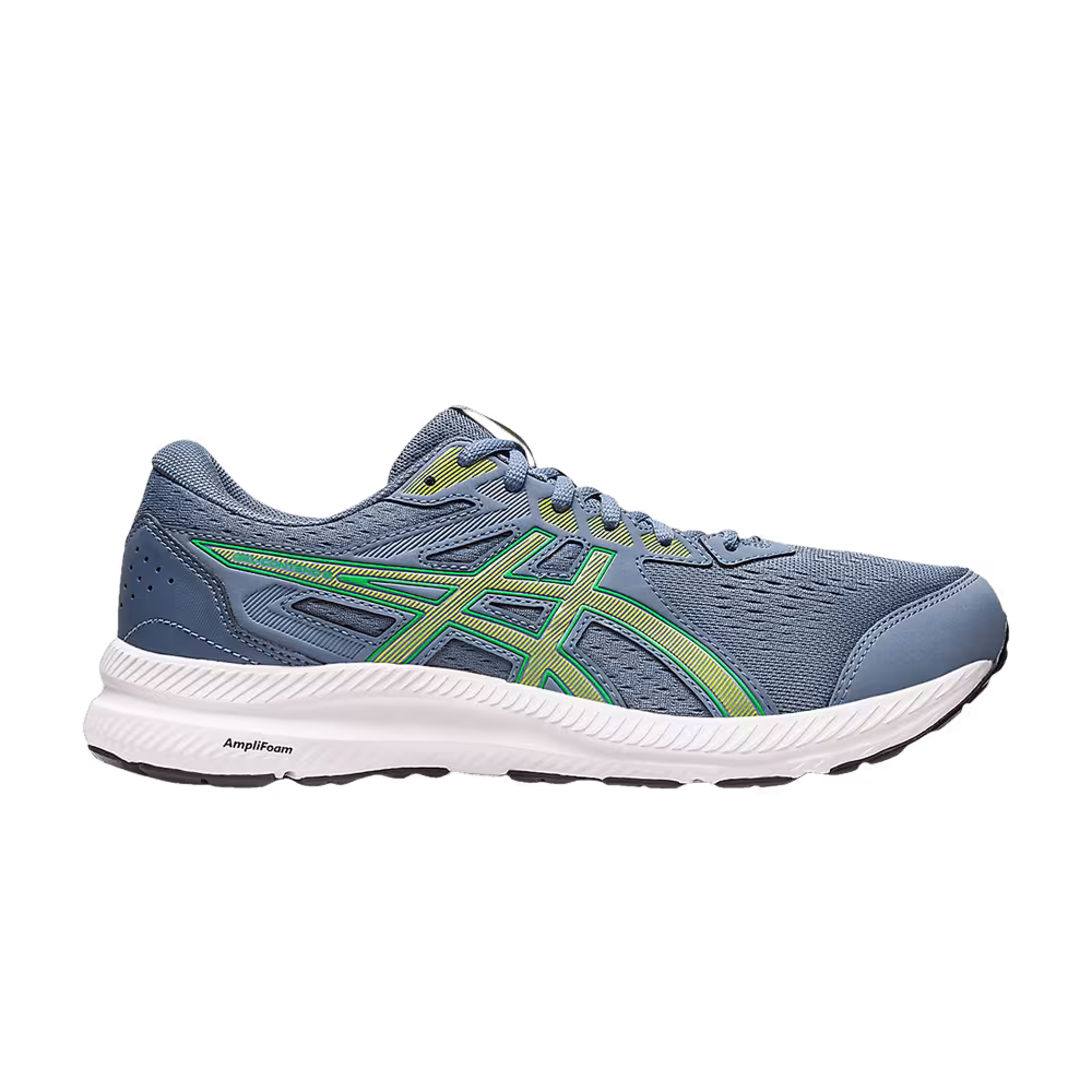 Asics Gel Contend 8 Steel Blue Lime Zest