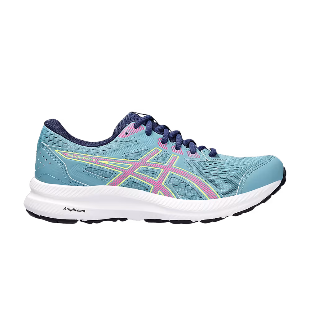 Asics Women's Gel Contend 8 Gris Blue Hot Pink