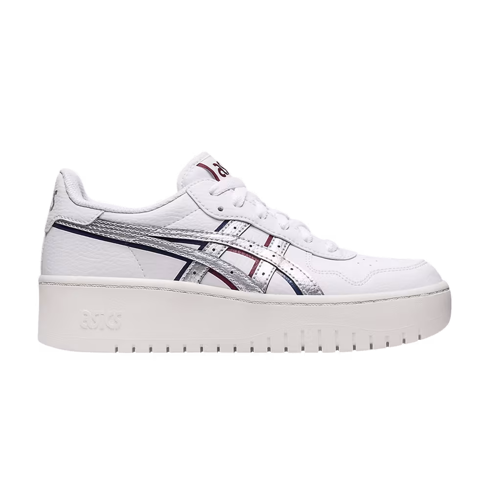 Asics Women's Japan S PF White Silver Burgundy