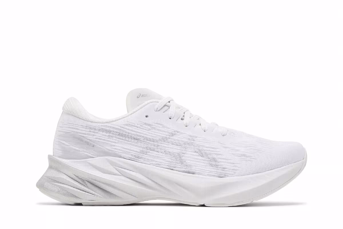 Asics Women's Novablast 3 White Piedmont Grey, view 2