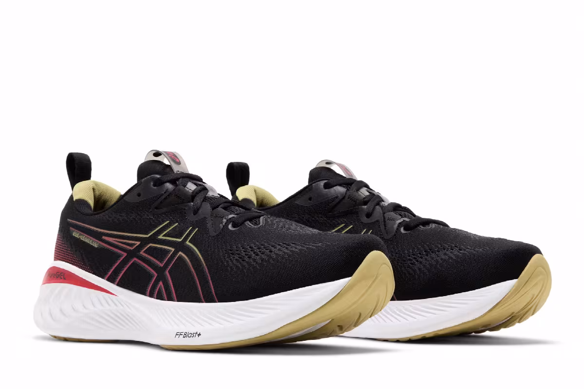 Asics Gel Cumulus 25 Black Electric Red, view 9