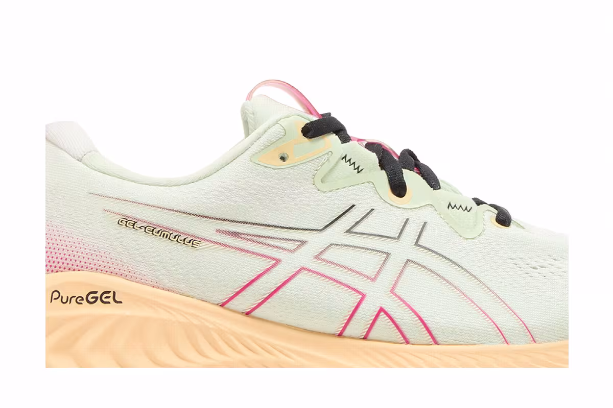 Asics Women's Gel Cumulus 25 Whisper Green Pink Rave, view 3