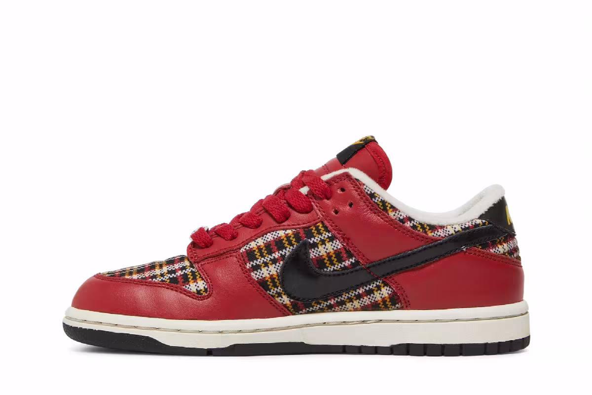 Nike Dunk Low GS Christmas Plaid, view 4