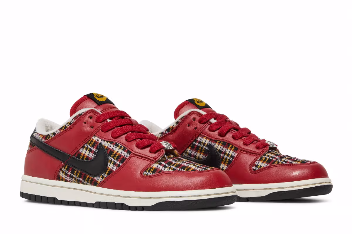 Nike Dunk Low GS Christmas Plaid, view 9