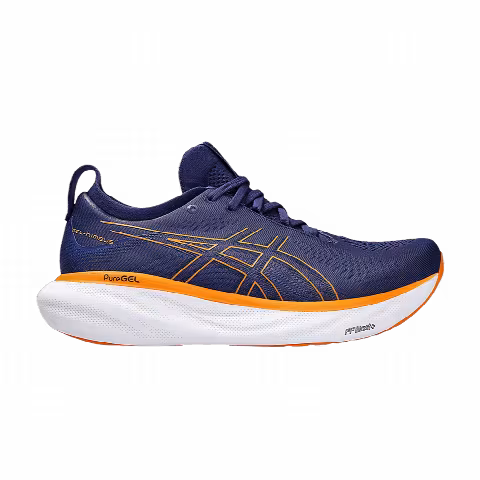 Asics Gel Nimbus 25 Wide 'Deep Ocean Bright Orange'