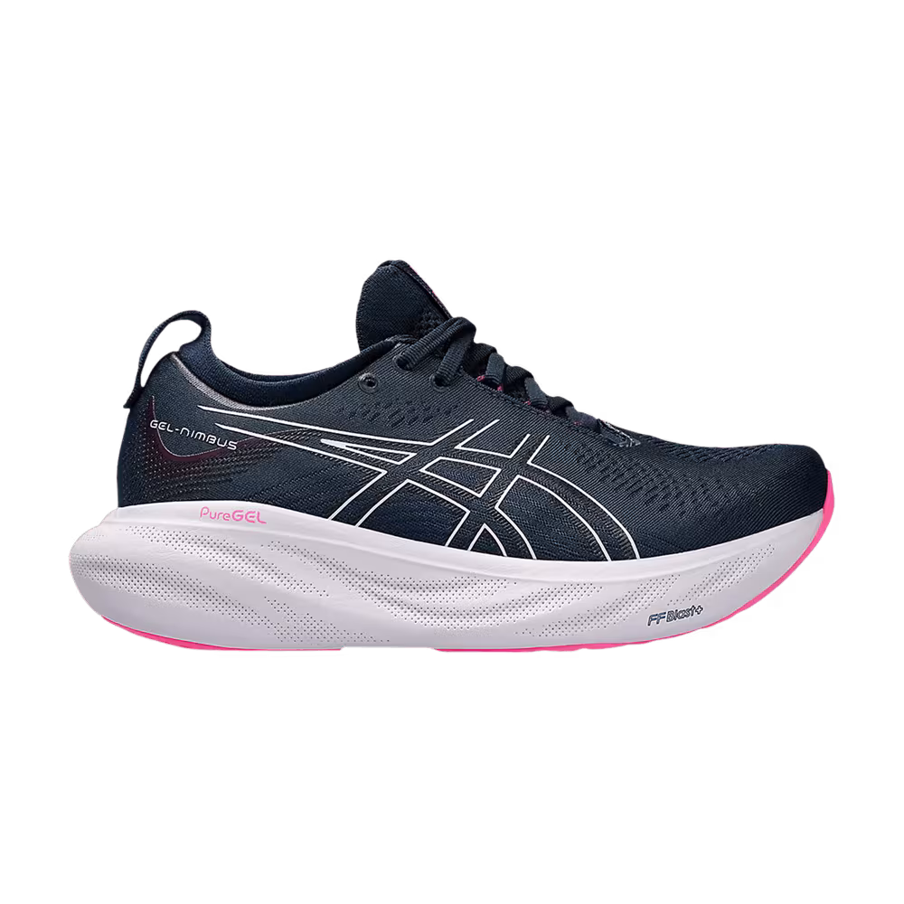 Asics Women's Gel Nimbus 25 Wide French Blue Lilac Hint