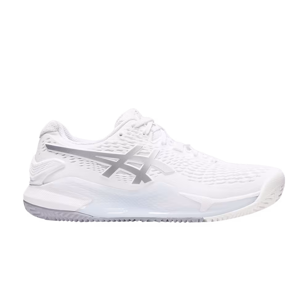 Asics Women's Gel Resolution 9 Clay White Pure Silver