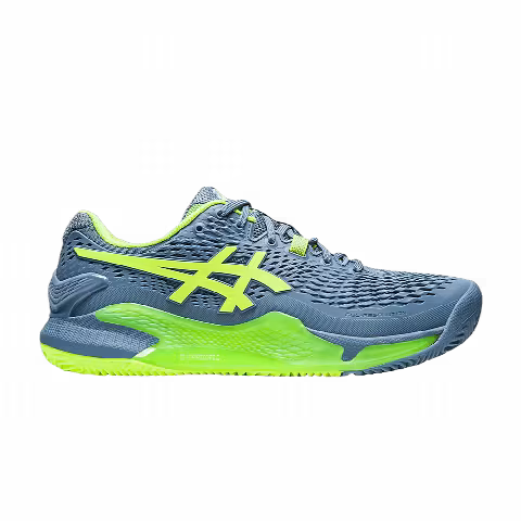 Asics Gel Resolution 9 Clay 'Steel Blue Hazard Green'