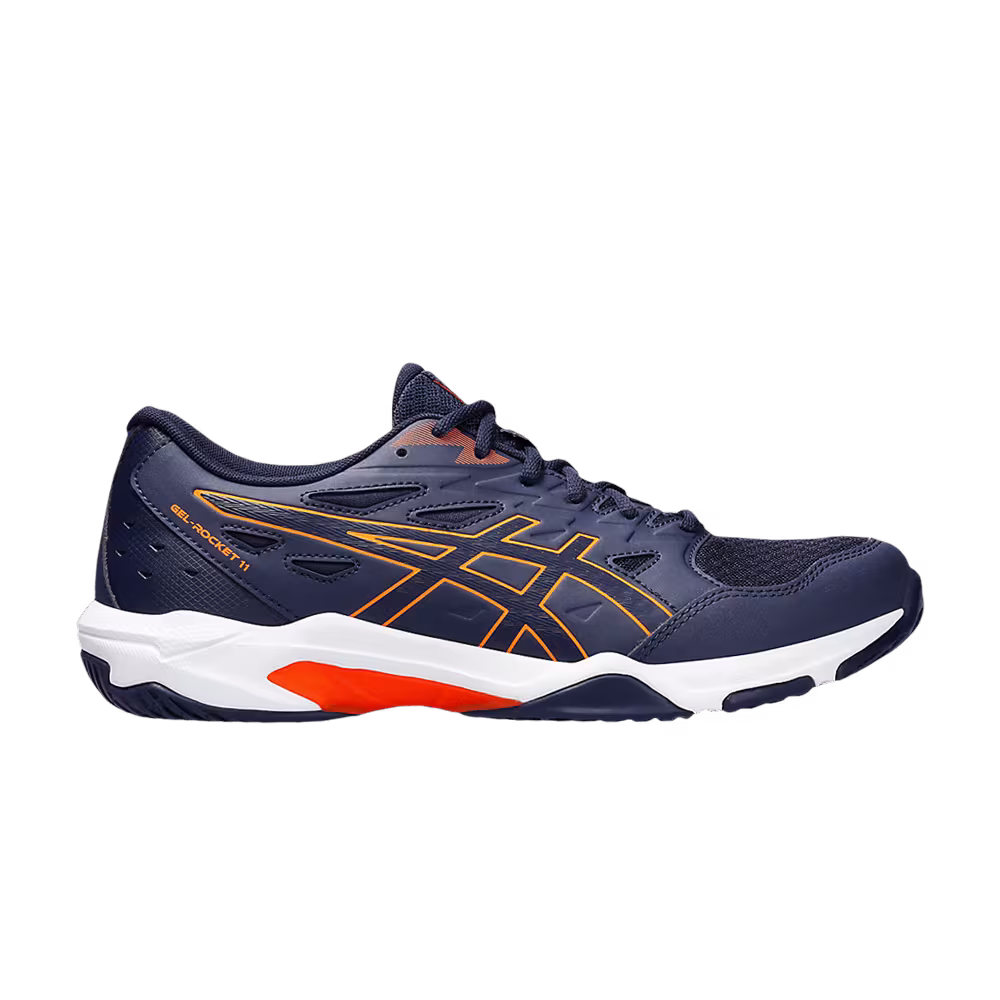 Asics Gel Rocket 11 Wide Peacoat Shocking Orange