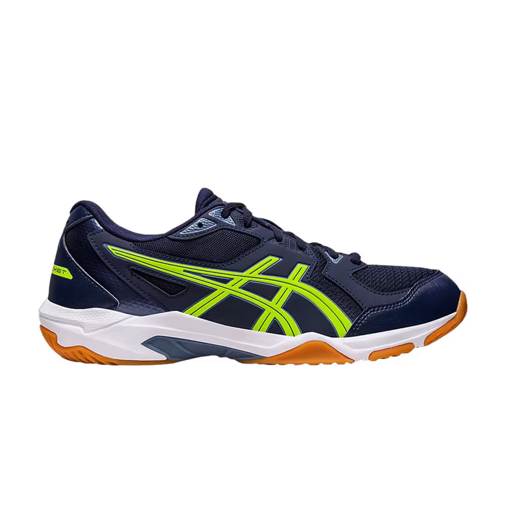 Asics Gel Rocket 2E Wide Midnight Hazard Green