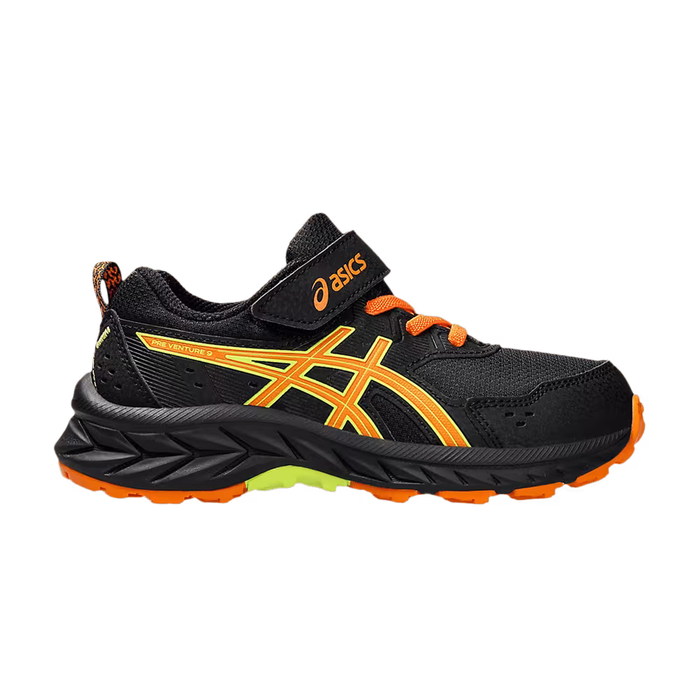 Asics Pre Venture 9 PS Black Bright Orange