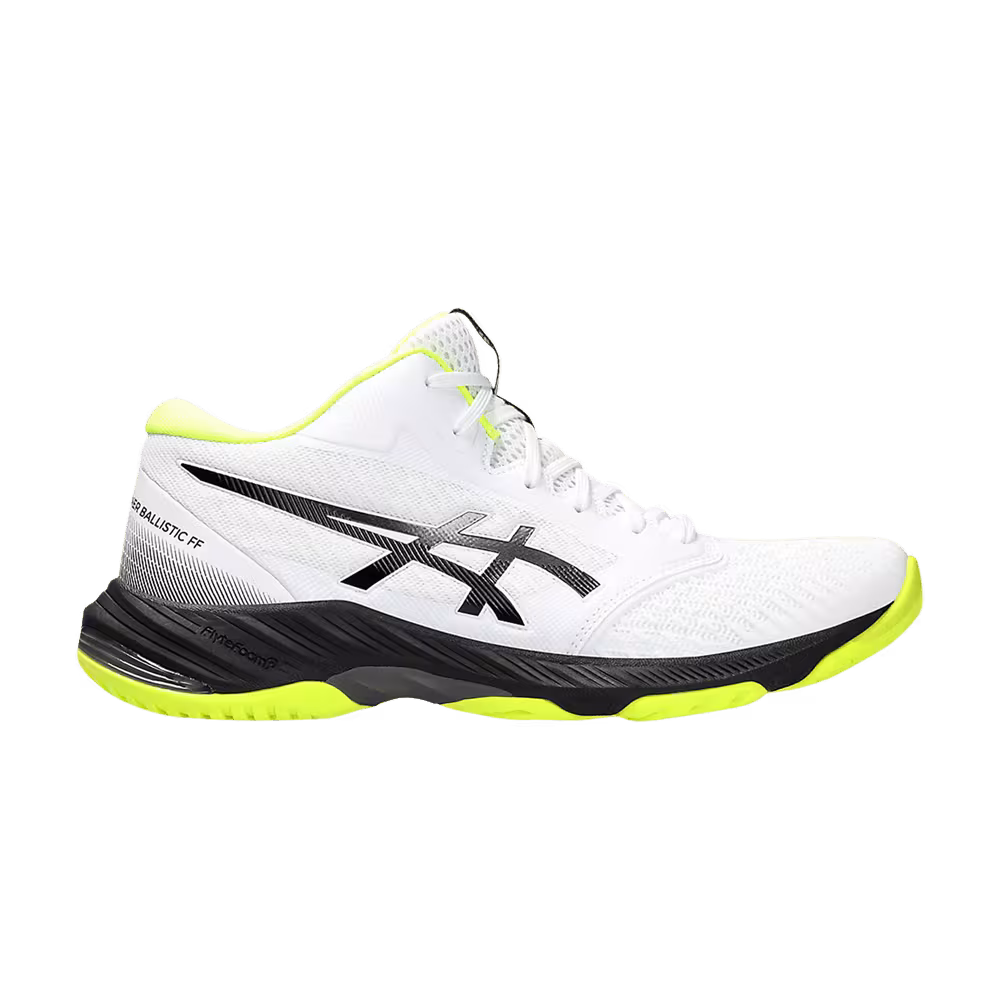Asics Netburner Ballistic FF MT 3 White Gunmetal Lime