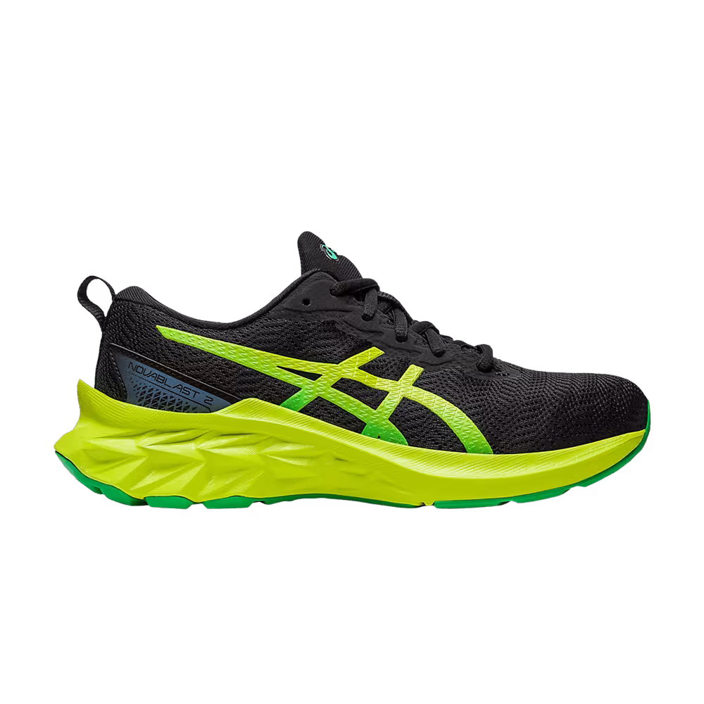 Asics Novablast 2 GS Black Lime Zest
