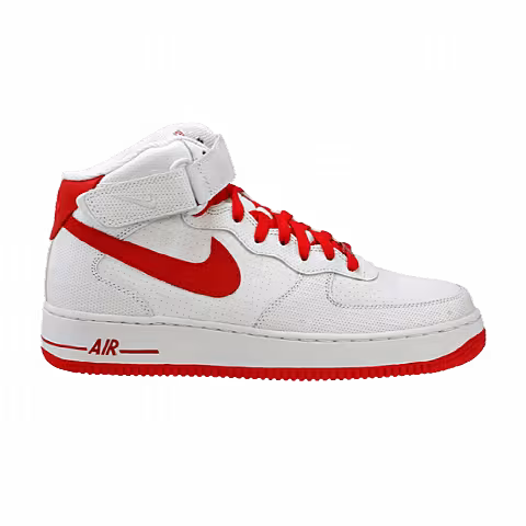 Nike Air Force 1 Mid '07 'White Varsity Red'