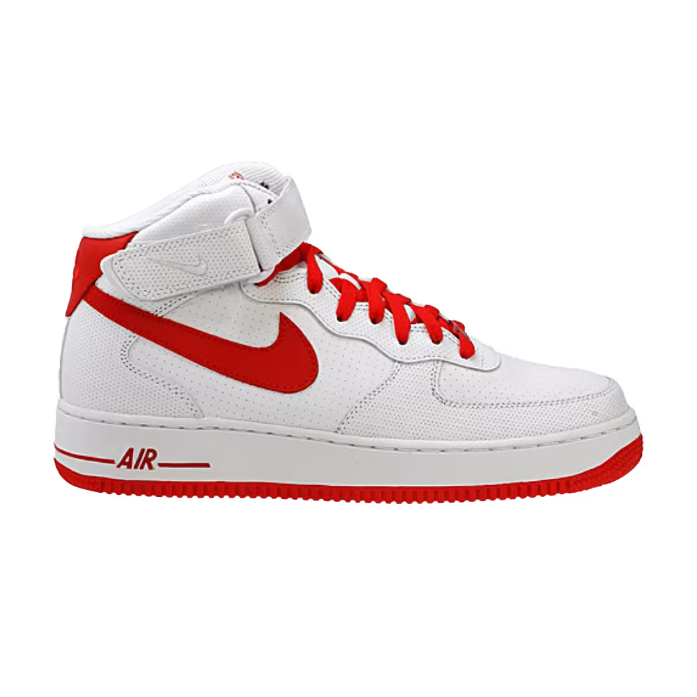 Nike Air Force 1 Mid White Varsity Red